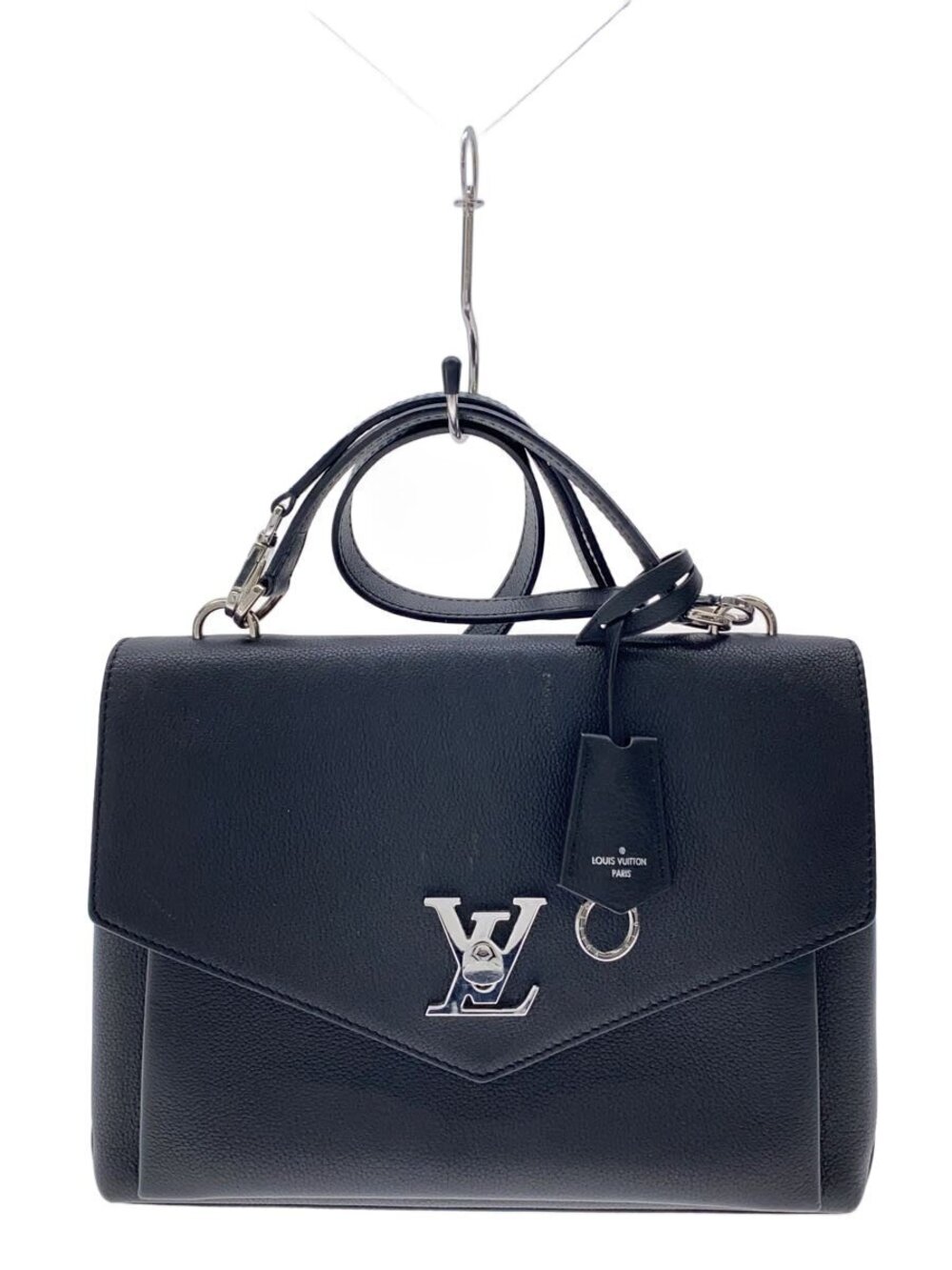 LOUIS VUITTON My Lockme Satchel Cowhide Black
